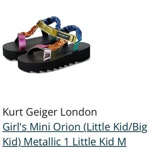 Kurt Geiger Kids' Metallic Sandals - Multicolor